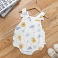 thumbnail image 2 of Summer Baby Girls Clothing Agkizg Baby Girls Bodysuits, Baby Girls Sleeveless Rompers, Toddler Baby Girls Boys Short Sleeve Printed Color T-Shirt Round Neck Jumpsuit Romper, 2 of 3