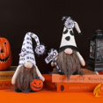 thumbnail image 3 of Decoraciones de gnomos de Rudolph de invierno para Halloween, muñeco sin rostro, figuras de gnomos festivos novedosos para decoración de escaparates y fiestas, B, 3 of 5