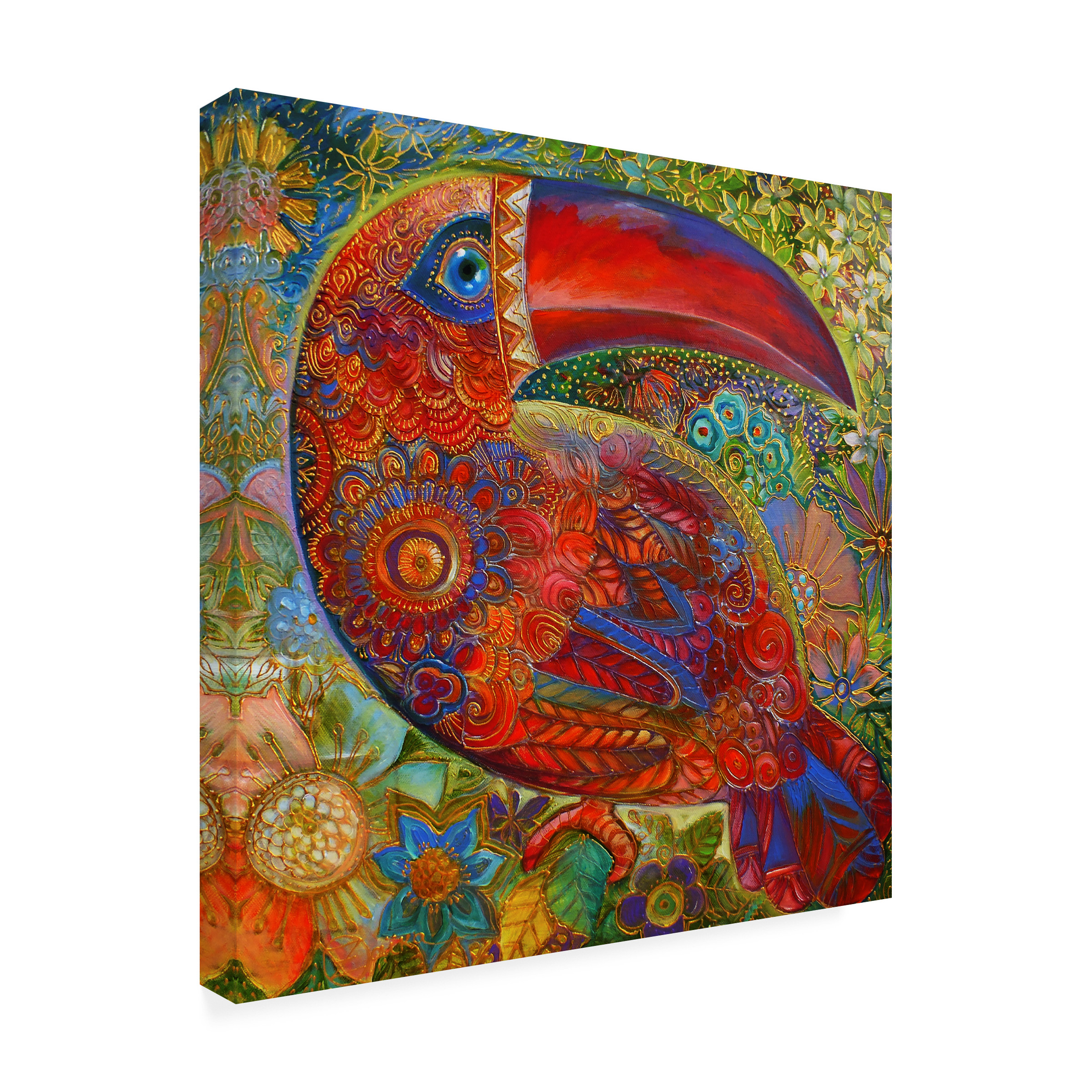 Trademark Fine Art 'Toucan Deco' Canvas Art by Oxana Ziaka