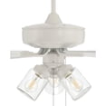 thumbnail image 4 of OP104W5 Craftmade Lighting Outdoor Pro Plus - 5 Blade Ceiling Fan with Light Kit-20.64 Inches Tall and 52 Inches Wide-White Finish, 4 of 12