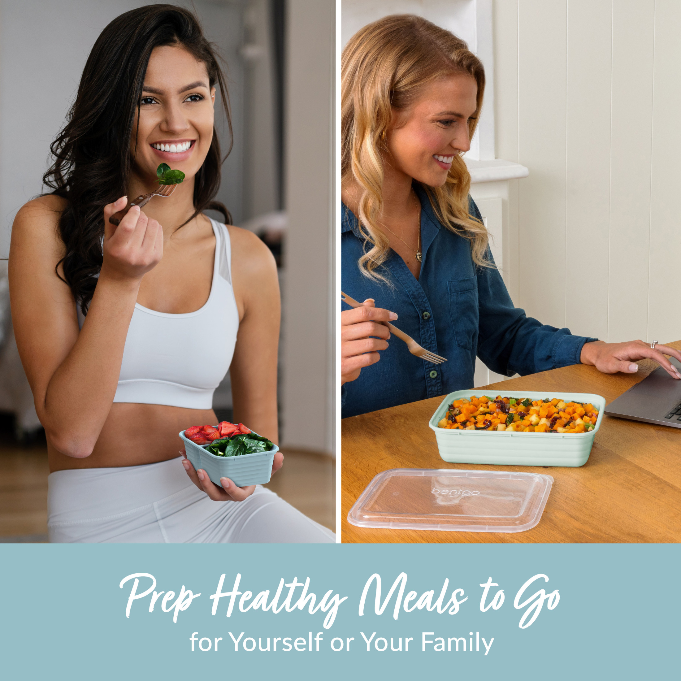 Bentgo Prep 60-Piece Variety Meal Prep Kit - Reusable & BPA-Free Food Containers 1-Compartment Trays, Prep Bowls, & Snack Boxes - Microwave, Freezer, & Dishwasher Safe (Floral Pastels)