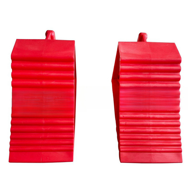Lot de 4 Cales de Roue en Plastique Robustes, Cales de Pneu pour Remorques de Voyage, RV, et Camions