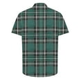 thumbnail image 4 of miqiqism Men Buffalo Plaid Tshirts Lapel Neck Shirts Casual Grid Short Sleeve Blouses Tee Summer Lightweight Shirt Tops Clothing,05_Multicolor,XX-Large, 4 of 5