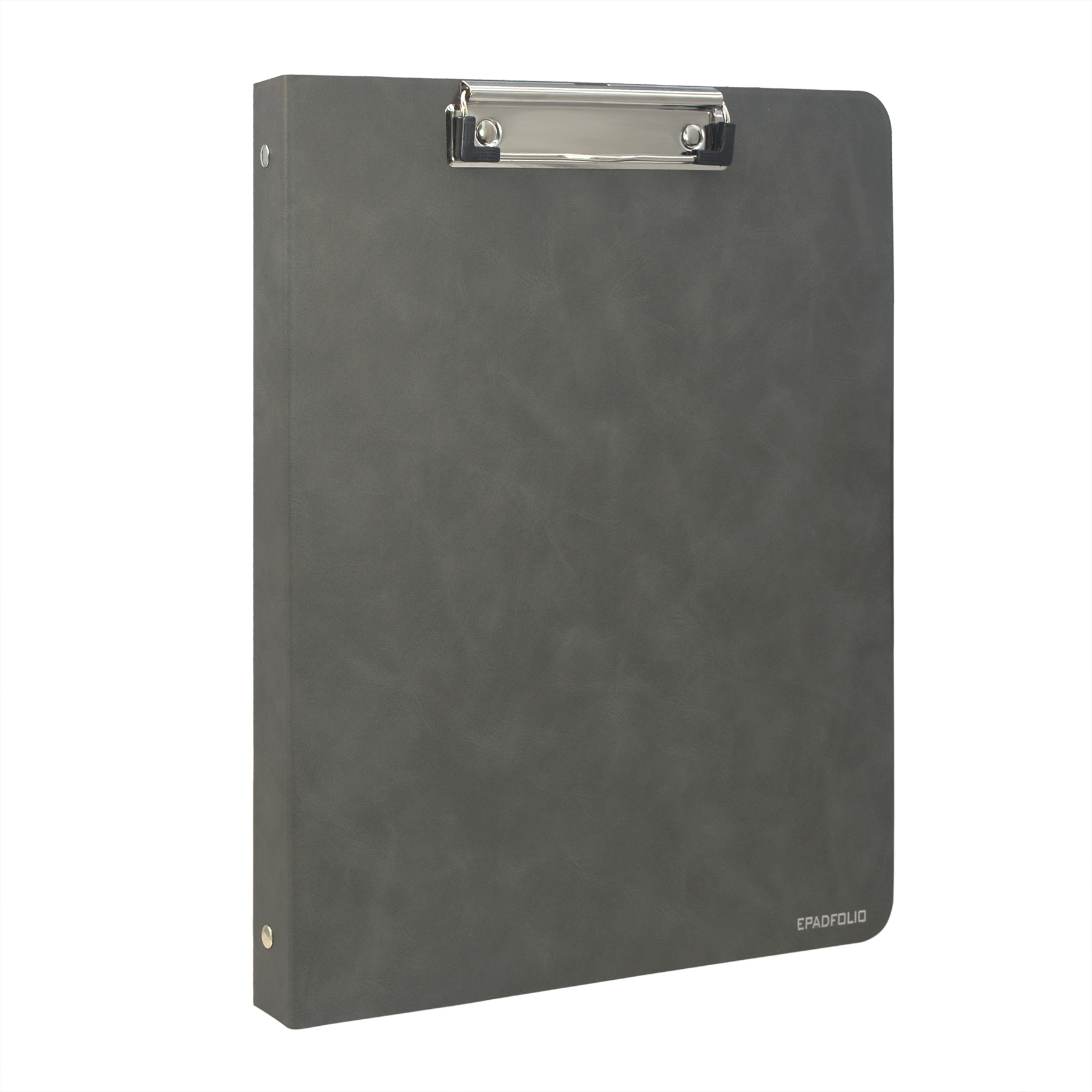3 Ring Binder Padfolio Clipboard Case with Color File Folders, PU Leather Padfolio Ring Binder with Clipboard