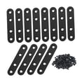 thumbnail image 4 of 12 piezas de placas de reparación, soportes rectos, soportes planos resistentes y rectos, soportes planos para reparar cajones y camas de gabinetes, 4 of 8