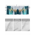 thumbnail image 4 of Valances for Windows Abstract Art Rod Pocket Cafe Window Treatments Valance Curtains for Kitchen Bathroom Laundry Basement Windows 42"x18", 4 of 9