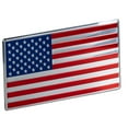 thumbnail image 5 of Auto Drive American Flag Flexible Aluminum Automotive Decal, Red, Blue, Chrome by 2.25" x 5.5", 5 of 8