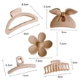 thumbnail image 6 of Eoperou Hair Claws Non-Slip Solid Color Multi Shape Stable Hair Grips for Home, 6 of 8