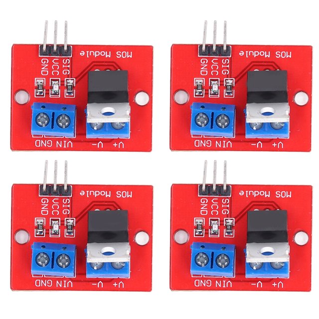 Módulo de controlador de 4 piezas, kit de accesorios de placa de controlador MOS para Raspberry Pi 0-24V