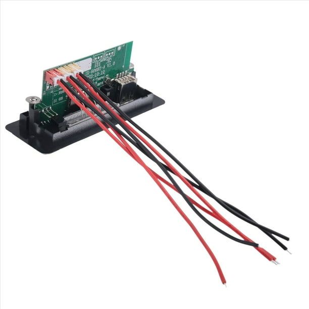 Placa Decodificadora de MP3 Bluetooth de 12 V, Amplificador de 50 W, MóDulo de Audio Digital para el Hogar DIY, USB para Altavoz, Manos , Plateado