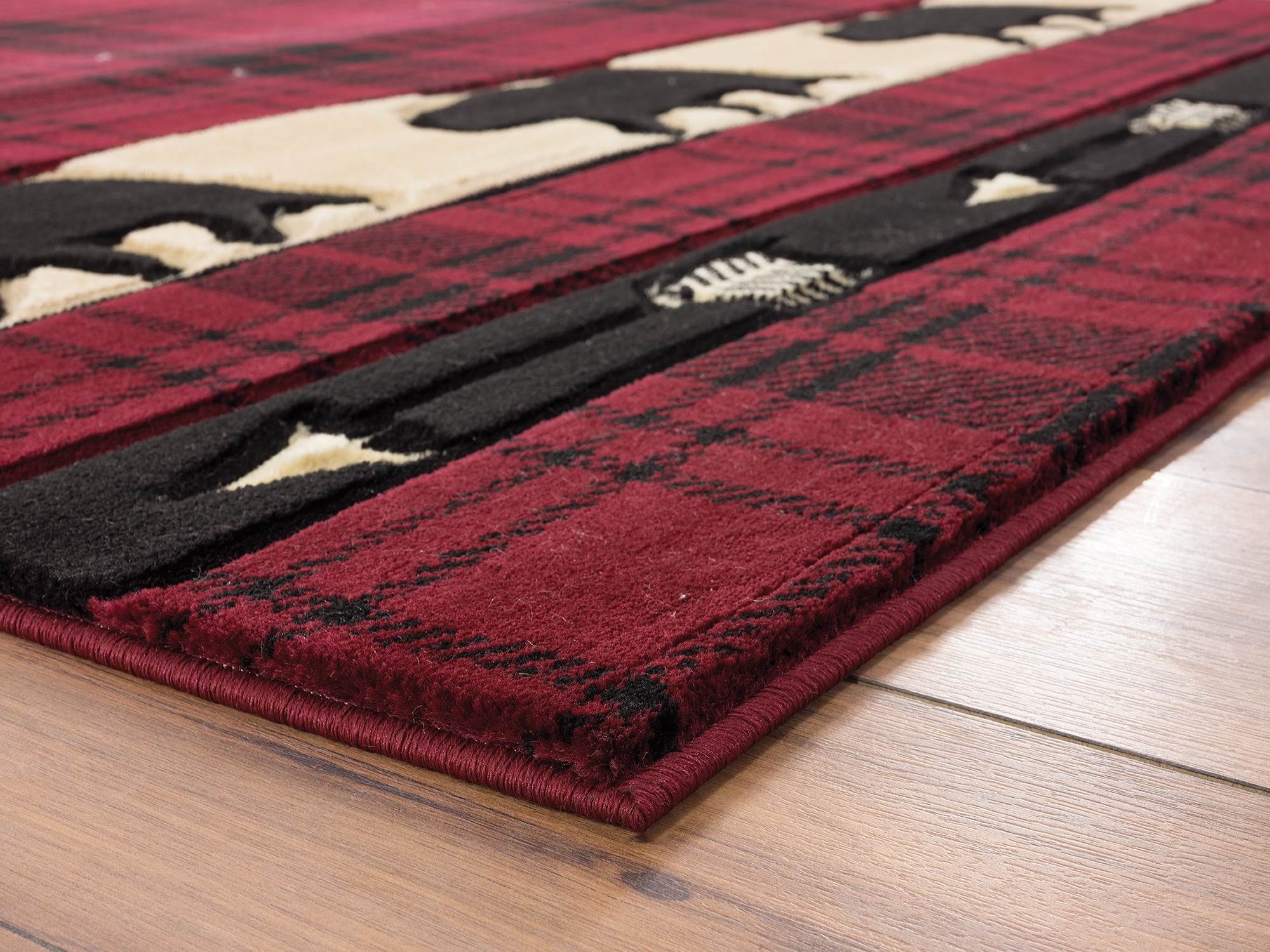 United Weavers of America Lodge Plaid Loomed Area Rug, 1.83' x 2.67'
