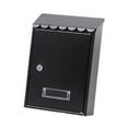 thumbnail image 2 of Buzón de correos metálico con cerradura para oficina, exterior, Famerhouse Negro, 2 of 9