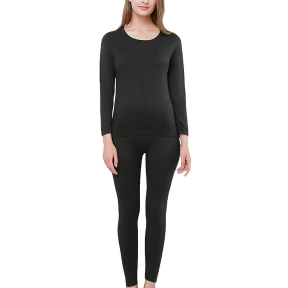 Social Women's Base Layer & Cold Weather Top Bottom Thermal Underwear Sets Long Johns