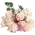 Silk Flowers Combo Box Real Touch Artificial Flower Bouquet for DIY