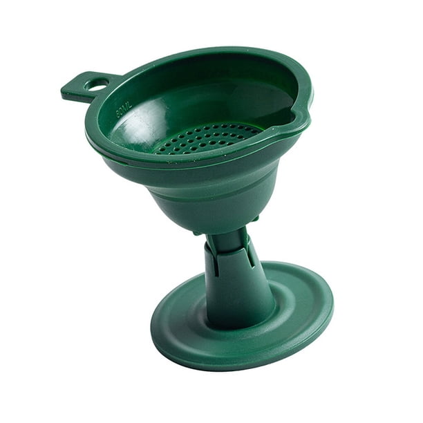 Toystoory Embudos plegables de silicona, herramientas de cocina, embudo plegable accesorio de cocina Cocina y Comedor Verde oscuro
