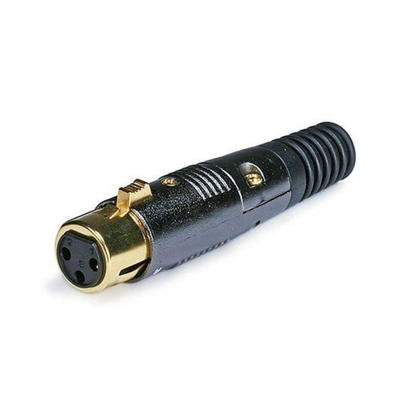 3-Pin XLR Female Mic Connector_ Gold Plated Pins