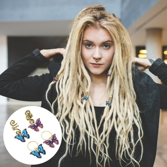 STRANDCHIC 12Pcs Zinc Alloy Hair Rings for Braids Creative Spiral Hair Jewelry for Dreadlock Accessories