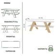 thumbnail image 3 of Mueble para tv MORU Blanco y roble minimalista, 3 of 9