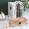 thumbnail image 4 of 7.9×2.3 In Wooden Boxes Durable Easy To Use Dustproof Prevent Slippery Delicate And Cabinet Lightpink White Gold Marble, 4 of 8