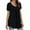 Black, variant on asdoklhq Womens Plus Size Tops Clearance Fashion Woman 0-Neck Short Sleeve Tops T-Shirt Summer Solid Loose Blouse