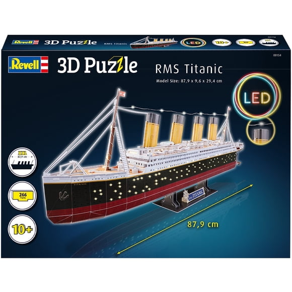 Wrebbit3D, Titanic (440pc), 3D Puzzle, Ages 12