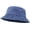 Navy, variant on Bucket Hat, Wide Brim Washed Denim Cotton Outdoor Sun Hat Flat Top Cap for Fishing Hiking Beach Sports
