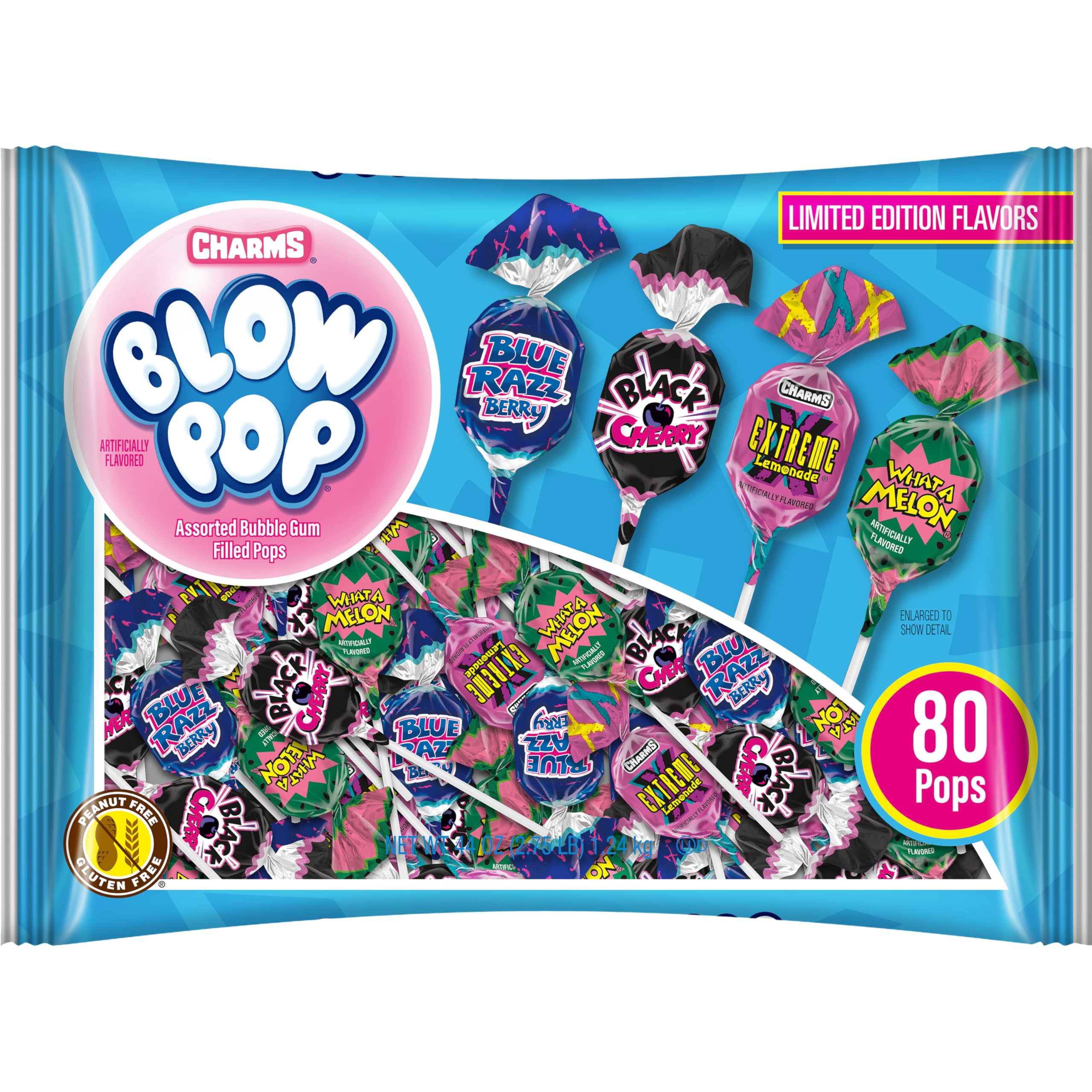Charms Blow Pop Lollipops KEF28 Limited Edition Assortment - Blue