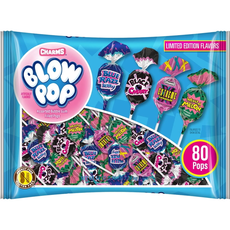 Charms Blow Pop Lollipops KEF28 Limited Edition Assortment - Blue