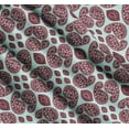 thumbnail image 3 of Soimoi Green Cotton Cambric Fabric Maroon Paisley Fabric Prints By Yard 42 Inch Wide, 3 of 7