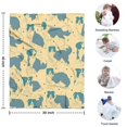 thumbnail image 4 of Border Collie Blanket,Comfortable Soft Flannel Throw Blanket,All Season,Warm Lightweight Blankets for Sofa Bed Couch Living Room Chair,30"x40"(80x100cm), 4 of 4