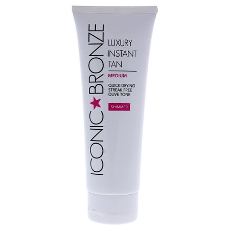 Iconic Bronze Luxury Instant Tan - Medium Shimmer , 3.38 oz Bronzer