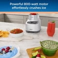 thumbnail image 3 of 2-in-1 One Touch Blender with Stainless Steel Blade, 800W Motor, 6 Speeds, 6-Cup Glass Jar, Ice Crush, Dishwasher-Safe Parts, 3 of 7
