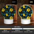 thumbnail image 4 of Honeii Sunflowers And Blue Flower Print Acrylic LED Night Lamp,Round Touch-Control Night Light with 3 Lighting Modes,for Bedrooms, Living Rooms, and Gifting, 4 of 8
