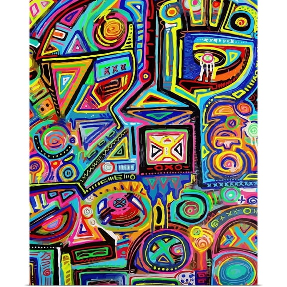 Great BIG Canvas | Rolled Alloyius Mcilwaine Poster Print entitled Machine Against The Rage