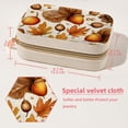 thumbnail image 5 of Thanksgiving Acorn Velvet Portable Earring Organizer Box with Removable Compartment - Ideal Travel Organizer and Jewelry Box Gift, 5 of 7