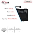 thumbnail image 2 of Batería de ordenador portátil RDSJ AI06XL 96 Wh 11,4 V para HP ZBook 17 G3, 2 of 7
