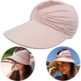 thumbnail image 2 of YooGuoGuo Womens Sun Visor Hat UV Protection Elastic Empty Top Sun Hat Wide Brim Beach Sports Fishing Cap Summer Baseball Cap, 2 of 7