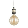 thumbnail image 3 of Woodbridge Lighting Fulton Metal Mini-Pendant w/ Vintage G125 Bulb in Bronze, 3 of 5