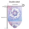 thumbnail image 7 of Wukai Round Snow Merry Christmas Print Garden Flag 12.5x18 Inch Double Sided Sun-resistant Rain-resistant, Wrinkle-resistant Colorfast(Only Flag), 7 of 7