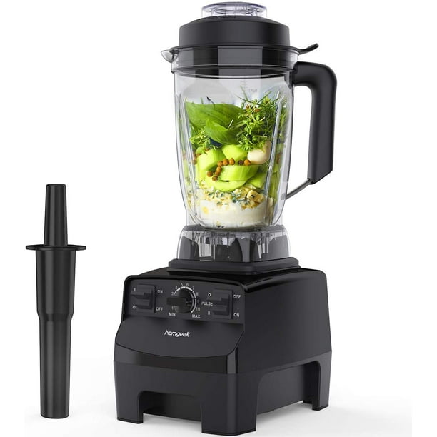 Homgeek blender, 1450W high speed professional table mixer, suitable for milkshakes and smoothies, 30000 rpm, built-in pulse and 10 speed...