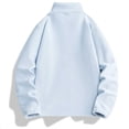 thumbnail image 3 of vdgthytj Jackets for Women Fleece Full Zip Stand Collar Long Sleeve Solid Fall Winter Casual Outerwear with Pockets(Large,Light Blue), 3 of 6