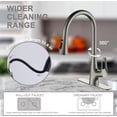 thumbnail image 3 of Ruvida Kitchen Faucets,Brushed Nickel Kitchen Faucet,Kitchen Faucet with Pull Down Sprayer,Kitchen Sink Faucet Suitable for RV Farmhouse Camper Laundry Wet Bar, 3 of 5