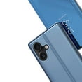 thumbnail image 6 of Case Compatible with Apple iPhone 16 Cell Phone Case with Kickstand, PU Leather, Clear View Mirror Plating Smart Flip Cover Shockproof Protective Cover for iPhone 16, Skyblue, 6 of 8