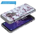 thumbnail image 3 of Samsung Galaxy S9 Case, Rosebono Slim Hybrid Shockproof Hard Cover Graphic Fashion Colorful Skin Cover Armor Case for Samsung Galaxy S9 (Purple Marble), 3 of 5