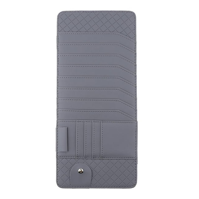 Organizador De Viseras Para Automóviles, Accesorios Para Interiores De Automóviles Almacenamiento De , Registro De Automóviles Y Bolsillo Pa gris