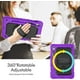 thumbnail image 3 of Funda para Samsung Galaxy Tab S10 Lite/ S10 FE/ S9 FE 10.9 pulgadas/Tab S9 11 pulgadas, funda protectora resistente a prueba de golpes con protector de pantalla, soporte giratorio de 360°, 3 of 9