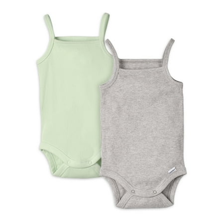 

Modern Moments by Gerber Baby Girl Sleeveless Bodysuit 2 Pack Sizes 0/3M-24M