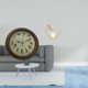 thumbnail image 2 of Juego de relojes de pared decorativos con bola de cristal, estatua, adorno de escritorio, diseño artístico, materiales elegantes, alarma con canto de, 2 of 7