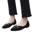thumbnail image 3 of Sngxgn Women's Ballet Flats Comfortable Flats Shoes for Women(Black,40), 3 of 5