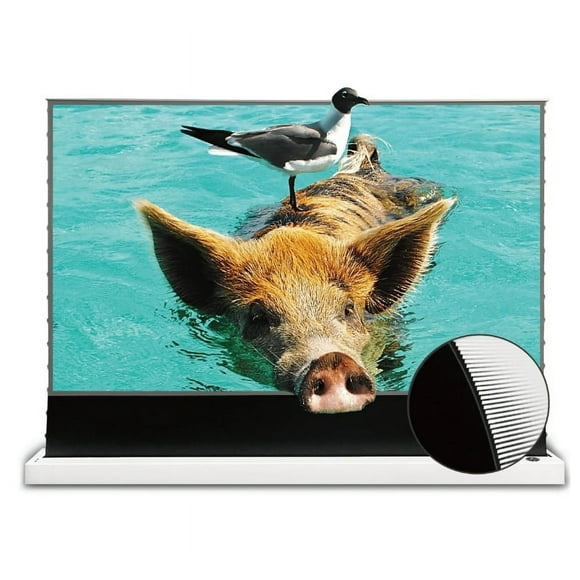 VIVIDSTORM-Projector Screen S PRO 110 inch portable folding Indoor Screen with Stand Floor UST Ambient light rejecting home theater,Compatible For 4K Ultra short throw laser projector,VSDSTUST110H